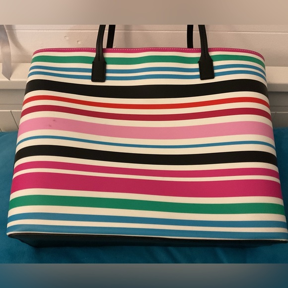 Kate Spade Multicolor Striped Tote Bag - Picture 6 of 6